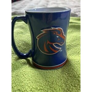 New Boise State Broncos NCAA Large Sculpted Cafe Mug Raised Logo